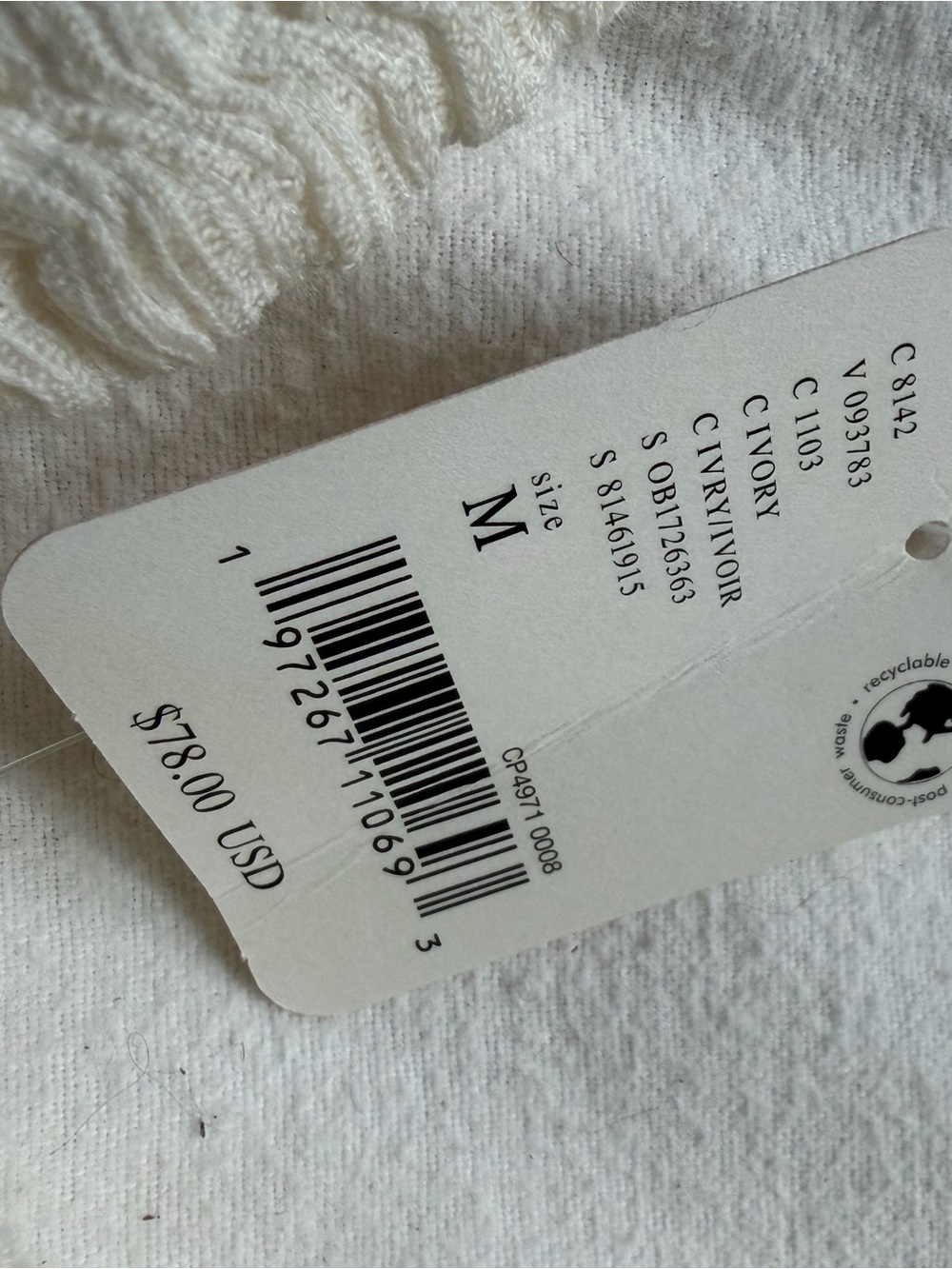 Free People Cream Knit Midi Dress with Side Slit - Picture 2 of 2